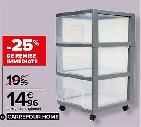 Promo La Tour De Rangement Carrefour Home Chez Carrefour ICatalogue Fr