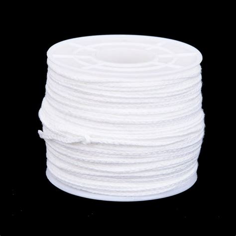 61m X 25mm Spool Of Cotton Square Braid Candle Wicks Core For Candle