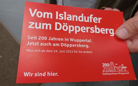 Wuppertal Sparkasse eröffnet am 24 Juni neue Filiale am Döppersberg