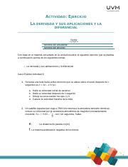 U Casos Pr Cticos Docx Docx Actividad Ejercicio La Derivada Y Sus