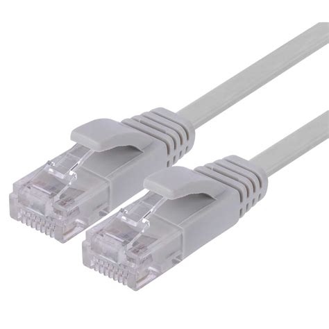 Patchcord UTP kat 6 0 25m płaski biały WISP PL Dystrybutor