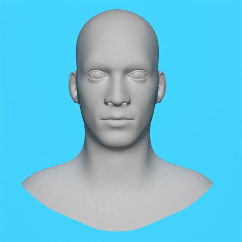 Realistic Male Head 3d Model Turbosquid 1340947