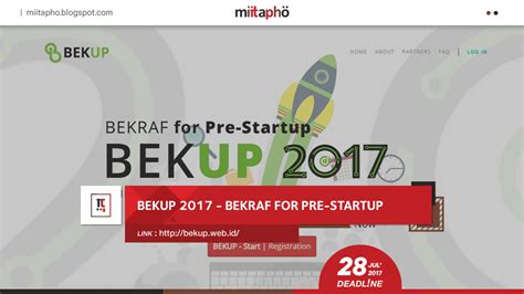 BEKUP 2017 Bekraf Mendorong Startup Lokal Lebih Berkualitas