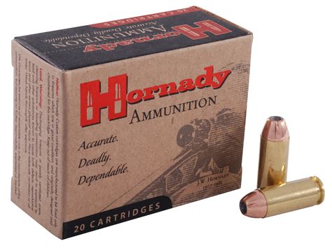 Hornady Custom 10mm Auto Ammo 155 Grain Hornady XTP Jacketed Hollow