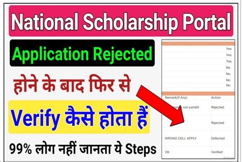 Nsp Scholarship Students Forms Rejected Solution Here