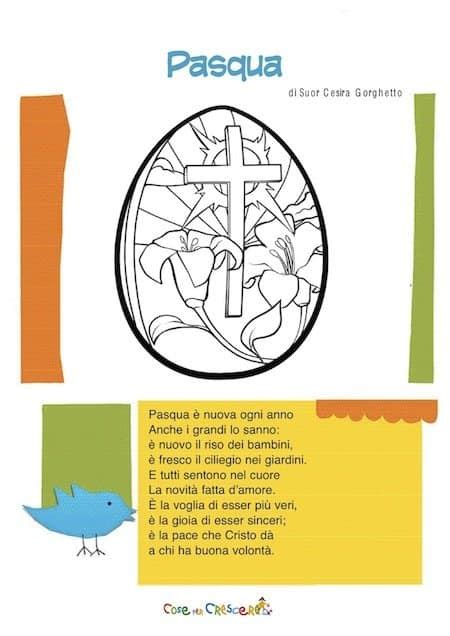 Poesia Di Pasqua Per Bambini Della Scuola Primaria Da Stampare