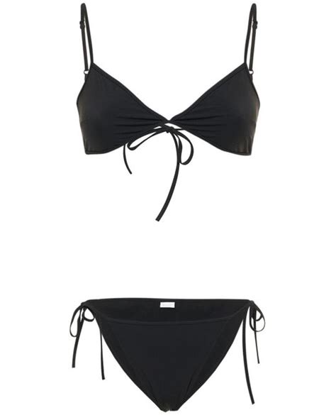 Balenciaga Synthetic Minimal Spandex Bikini In Black Lyst UK