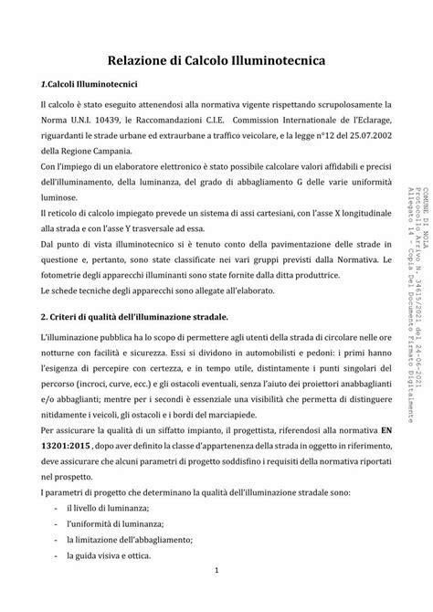 Pdf Relazione Di Calcolo Illuminotecnica Dokumen Tips