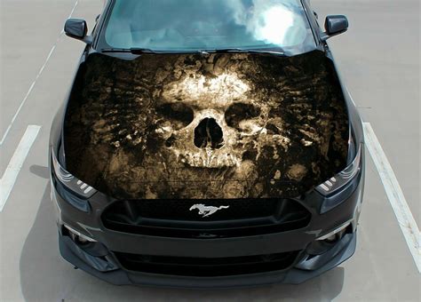 Expendable Skull Car Hood Wrap Decal Vinyl Sticker Full Color Graphic