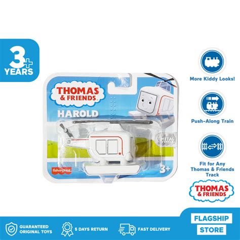 NEW LOOK Thomas Friends Metal Engine Harold Mainan Kereta Anak