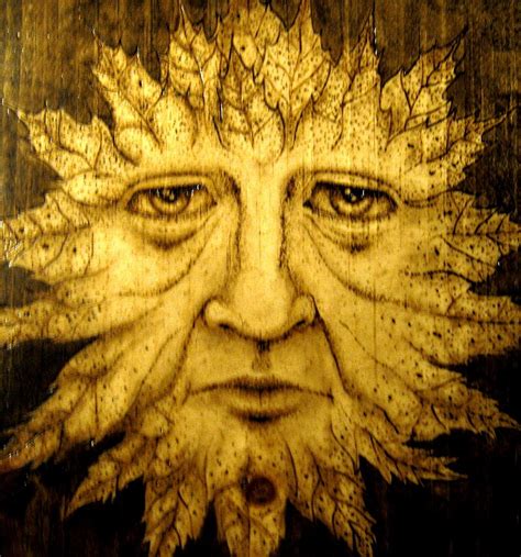 The Spirit Face Pyrography by Keven Shaffer - Pixels