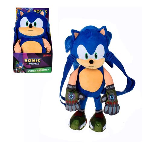 PELUCHE MOCHILA SONIC DE 30 CMS SONIC Jugueterías Ansaldo