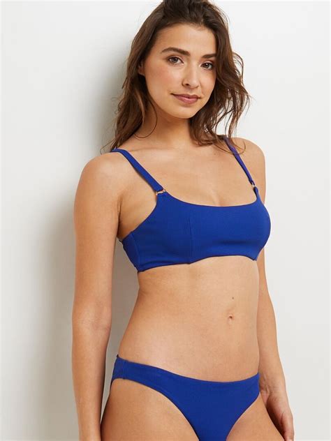Maillot De Bain Brassiere Malou RougeGorge Lingerie Bleu Kiabi