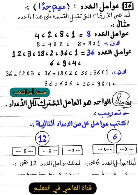 كورس تأسيس فى الرياضيات للصف الرابع الإبتدائى مدرس اول