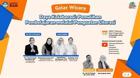 Gelar Wicara Daya Kolaborasi Pemulihan Pembelajaran Melalui Penguatan