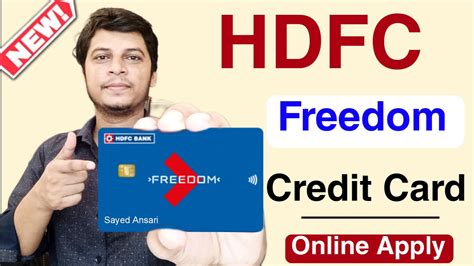 New Hdfc Freedom Credit Card Instant Approval How To Online Apply Hdfc