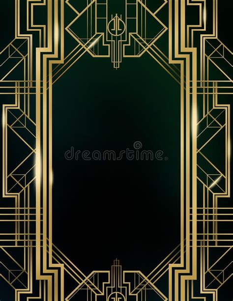 Art Deco Great Gatsby Background Fotografia Stock - Illustrazione di ...