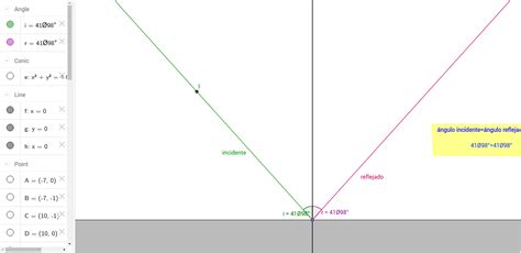 Reflexión Especular Para 4º Eso Geogebra