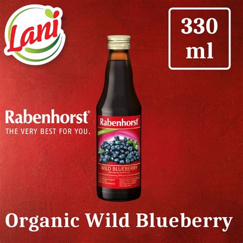 Jual Rabenhorst Organic Wild Blueberry Pure Juice 330ml Shopee Indonesia