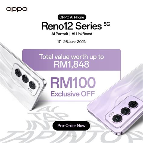 Exclusive Offer Pre Order Oppo Reno Series G For Free Gifts Up To