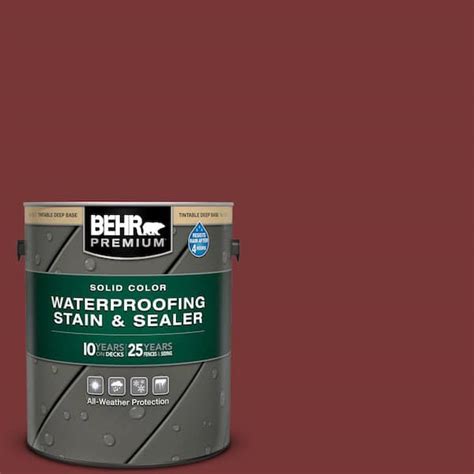 BEHR PREMIUM 1 Gal S150 7 Fire Roasted Solid Color Waterproofing