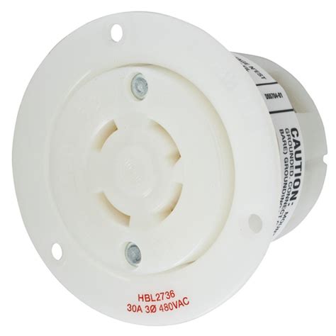 Hubbell Hbl Volt Pole Wire Nema L R White