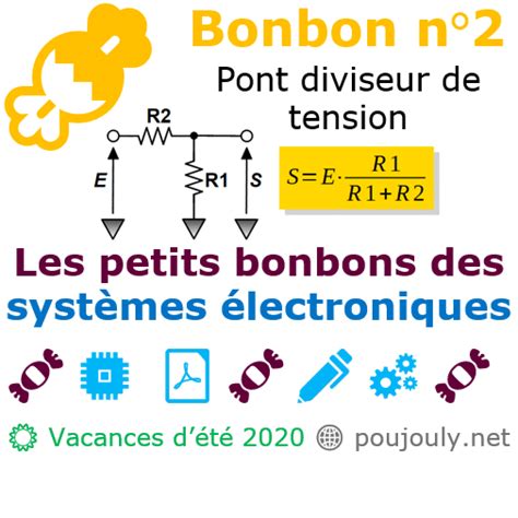 Bonbon n2 été 2020 Le pont diviseur de tension Site de Stéphane