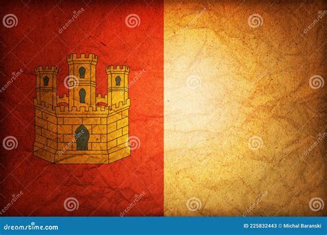 Flag Of Castilla Y Leon Spain Royalty Free Stock Photo