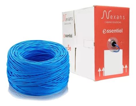 Cable De Red Nexans Utp De Metros Cmx Pares Cobre Color