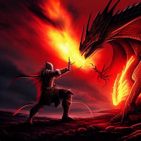 Knight Vs Dragon By Obsidianplanet On Deviantart