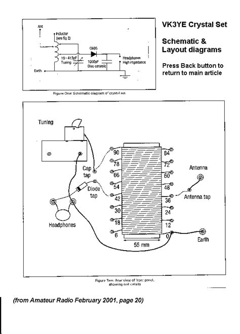 Simple Crystal Radio Schematic Homemade Crystal Radio Diode