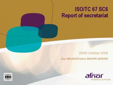 Ppt Isotc Sc Report Of Secretariat Powerpoint Presentation Free