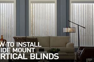 How to Install Vertical Blinds Video - Inside Mount » InstIMBlindVert ...