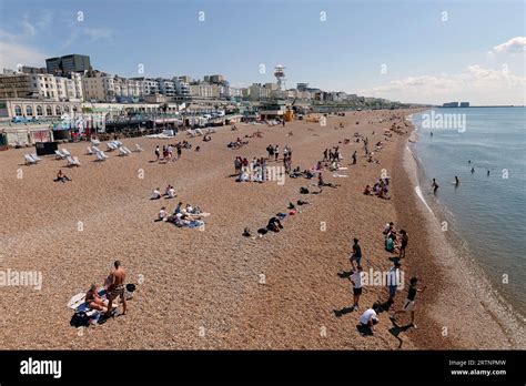 Brighton Beach England UK Stock Photo - Alamy