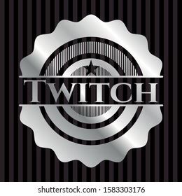 Twitch Silver Emblem Vector Illustration Mosaic Stock Vector Royalty