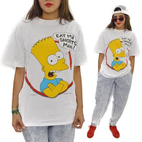 90s Bart Simpson Surfing Aye Carumba Cartoon T Shirt Extra Large The Captains Vintage