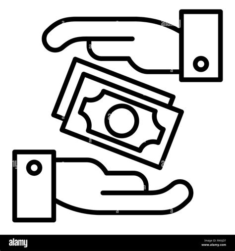 Icono De Pago Ilustración Vectorial Esquema De Finanzas Fotografía De