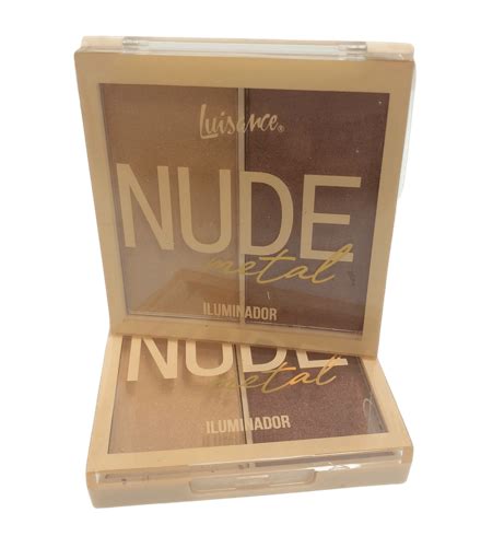 Paleta De Iluminador Nude Metal Luisance Cor B L1103B Bem Mulher