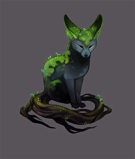 Forest Fox Mythical Creatures Art Fantasy Creatures Art Mythical