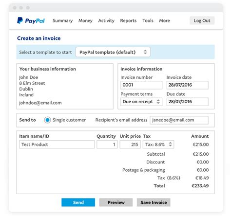 Email Invoices Paypal Business Solutions