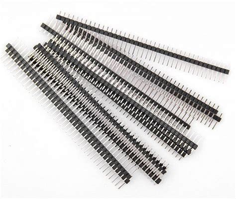 10 X 40 Pin Straight Male Single Row 254mm Pin Header Connector All