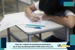 Obmep Mirim 2025: provas da 2ª fase acontecem nesta terça (11)