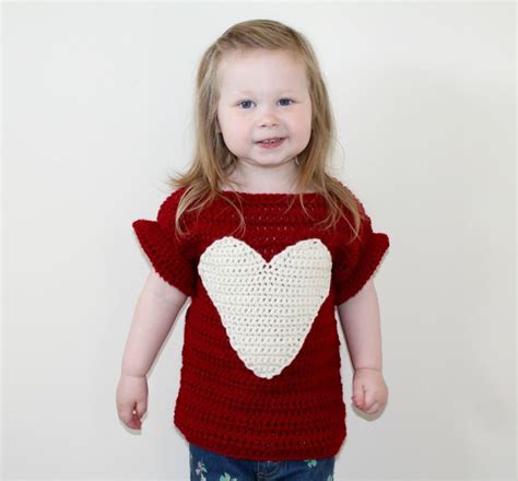 Crochet Heart Sweater Pattern