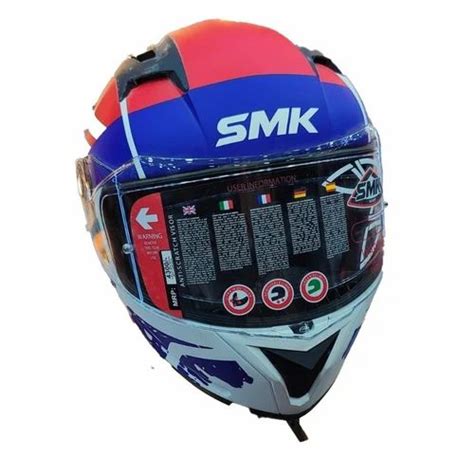 Smk Full Face Multicolor Sports Bike Helmet At Rs Full Face