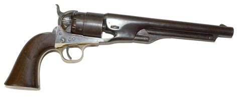 Early 4 Screw Model 1860 Colt Army Revolver Made In Fall 1861 — Horse