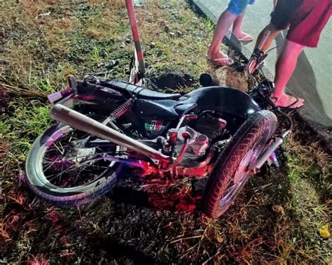 Motociclista fica gravemente ferido em acidente de trânsito em Jaraguá