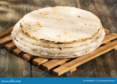 Arepa of Ground Corn - Traditional Colombian Food Stock Image - Image ...