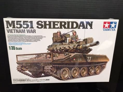 Tamiya Us Airborne Tank M Sheridan Vietnam War Model Kit Nib