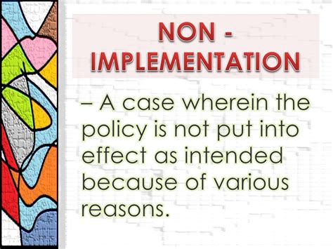 Policy Implementation