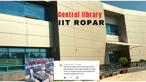 Central Library Tour Video Iit Ropar Vlog Missiitian Iitropar